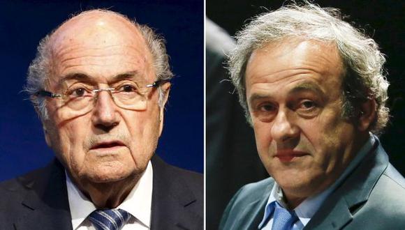 FIFA: Reducen suspensiones de Joseph Blatter y Michel Platini de 8 a 6 años. (Reuters)