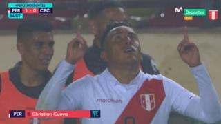 Perú vs. Costa Rica: Christian Cueva anotó golazo y firmó el 1-0 en amistoso | VIDEO