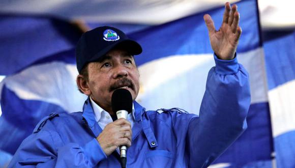 Daniel Ortega hizo un llamado a Donald Trump a "que si quieren contribuir con la paz de Nicaragua, respeten a su patria". | Foto: AFP