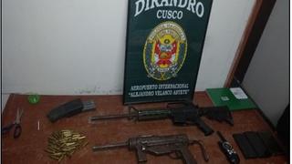 Policía incautó drogas y armamento en la región de Cusco