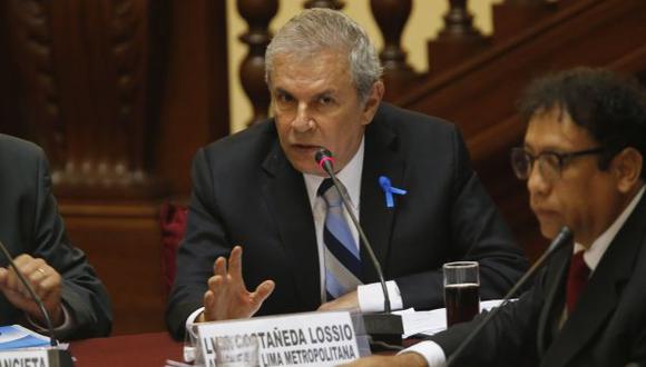Luis Castañeda Lossio se presentó ante el Congreso. (Dante Piaggio/USI)