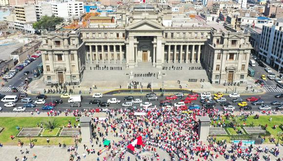El sábado marcharon contra del Gobierno de Pedro Castillo. (Fotos: Julio Reaño/@Photo.gec)