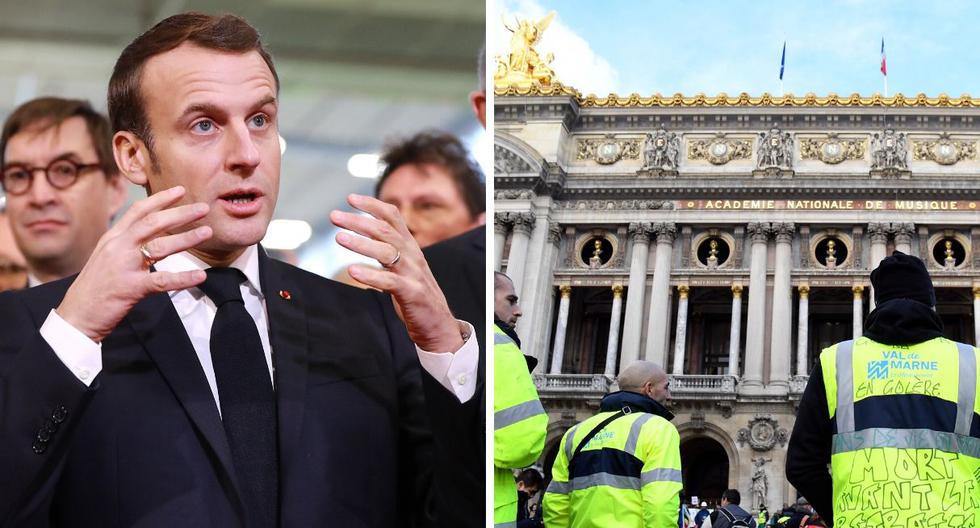 Emmanuel Macron señaló que está dispuesto a reunirse con el grupo que comenzó las protestas en París. (AFP)