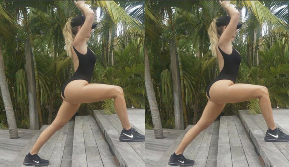 Khloé Kardashian comparte su exigente rutina de ejercicios con los que mantiene su figura. (Instagram)