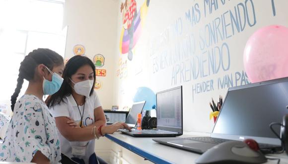 El INSN de Breña, conocido como Hospital del Niño, señaló que el servicio de pedagogía se brindará a los menores hospitalizados o en tratamiento ambulatorio que fueron referidos desde diferentes centros médicos del país.