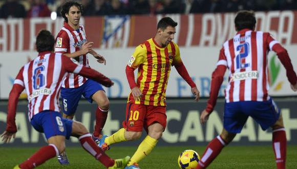 Lionel Messi ingresó en el segundo tiempo. (AFP)