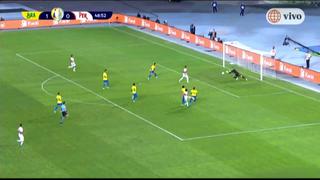 A nada del empate: Gianluca Lapadula estuvo cerca de anotar el 1-1 para Perú vs. Brasil [VIDEO]