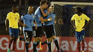 Uruguay ganó 2-1 a Ecuador en partido por las Eliminatorias Rusia 2018