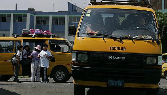 Las movilidades escolares se han convertido en focos de violencia. (Perú21)