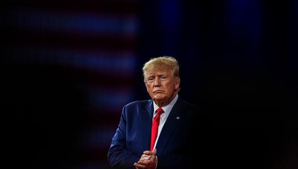 El expresidente de los Estados Unidos, Donald Trump, habla en la Conferencia de Acción Política Conservadora 2022 (CPAC) en Orlando, Florida, el 26 de febrero de 2022. (Foto de CHANDAN KHANNA / AFP)