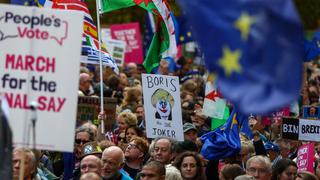 Miles de manifestantes piden en Londres un nuevo referéndum sobre el Brexit [FOTOS]
