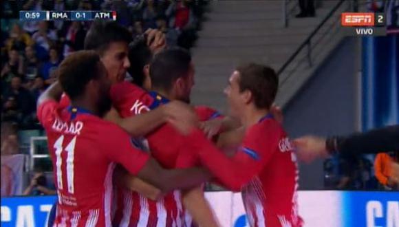 Atlético Madrid abrió la cuenta con gol de Diego Costa ante Real Madrid. (Video: ESPN)