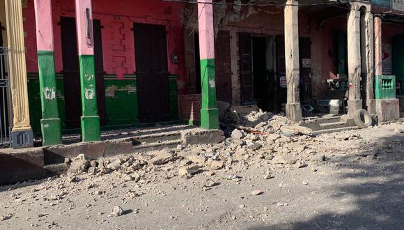 El fuerte terremoto de magnitud 7,2 que sacudió Haití el sábado por la mañana dejó varios muertos. (Redes sociales).