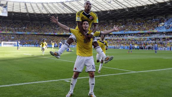 Trepados. Colombia dio el primer paso en el Mundial. (AP)