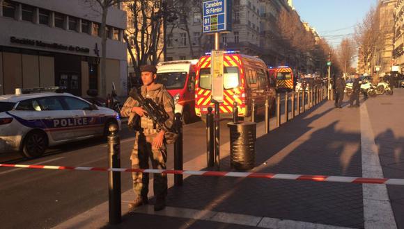 Francia: dos heridos de arma blanca en Marsella. (Foto: Captura)