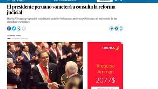Así informaron medios internacionales sobre referéndum propuesto por Martín Vizcarra