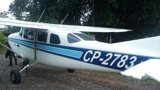VRAEM: Capturan avioneta con 300 kilos de pasta básica de cocaína