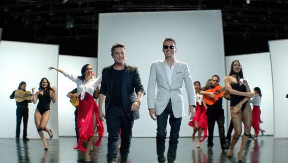 Alejandro Sanz y Marc Anthony presentan 'Deja que te bese', su nuevo dueto. (Universal Music)