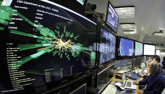 Gráfico de la colisión de partículas en el CERN, cerca de Ginebra. (Reuters)