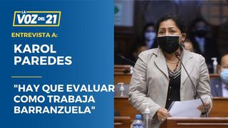 Congresista Karol Paredes habla sobre Mirtha Vasquez como premier