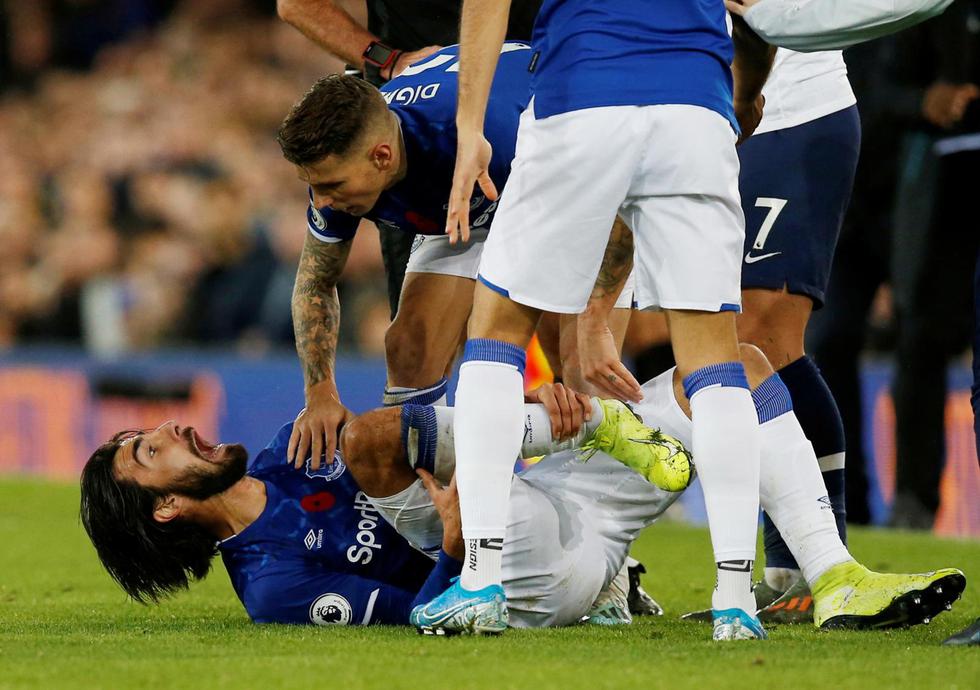 André Gomes sufrió una terrible lesión en el tobillo derecho en el duelo ante Tottenham. (Foto: Reuters)