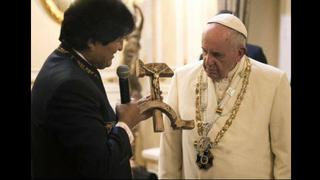 Evo Morales: Regalo al Papa fue una “provocación”, dijo la Iglesia Católica boliviana