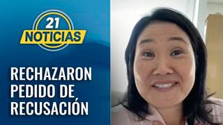 Keiko Fujimori: Sala rechazó pedido para apartar del caso a juez Victor Zuñiga [VIDEO]