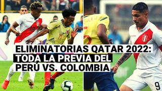 Perú vs. Colombia: la previa del partido por la séptima fecha de las Eliminatorias Qatar 2022