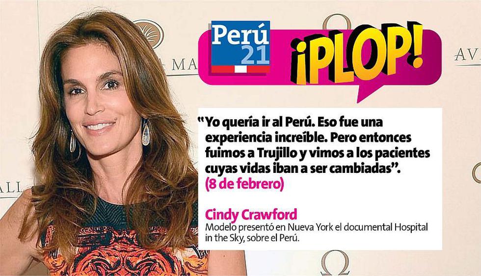 Cindy Crawford en ¡Plop! (Perú21)