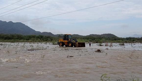Lambayeque: ríos y quebradas se activaron producto de las intensas lluvias (Foto: Municipalidad distrital de Oyotún)