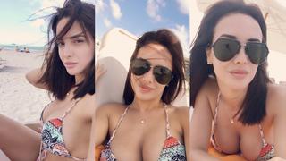 Rosángela Espinoza disfruta de la playa en Miami y sus seguidores lo celebran [FOTOS Y VIDEO]