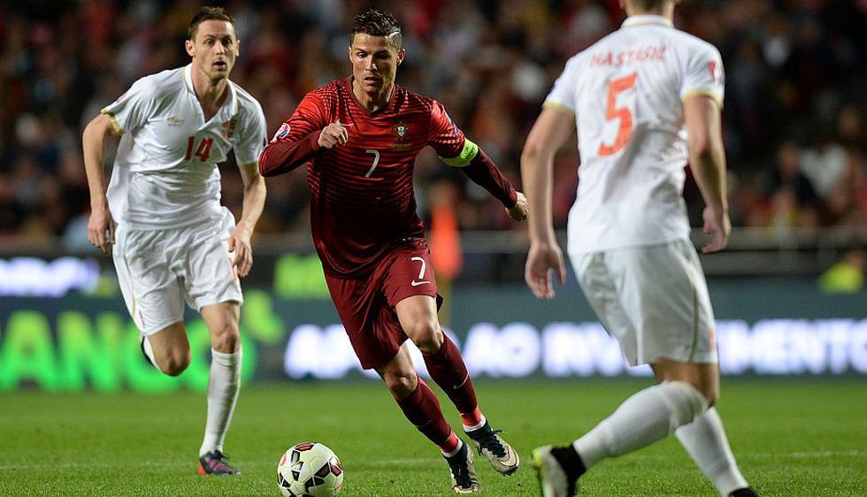 Portugal venció 2-1 a Serbia sin goles de Cristiano Ronaldo. (AFP)