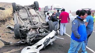 Más de 73 mil accidentes de tránsito se registraron este año en el Perú