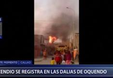Incendio se registró en vivienda del Callao [VIDEO]