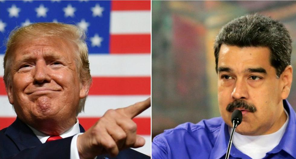 Bolton argumentó que Donald Trump (izquierda) ha aparcado hasta ahora su idea de reunirse con Nicolás Maduro (derecha) debido en parte a cálculos electorales en el estado clave de Florida. (AFP/Venezuelan Presidency/Nicholas Kamm and HO).