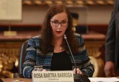 Rosa Bartra sobre decisión de Mercedes Araoz: “Pedro Olaechea debe convocar a elecciones”