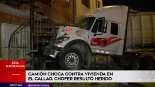 Camión terminó empotrado en vivienda de la Avenida Argentina