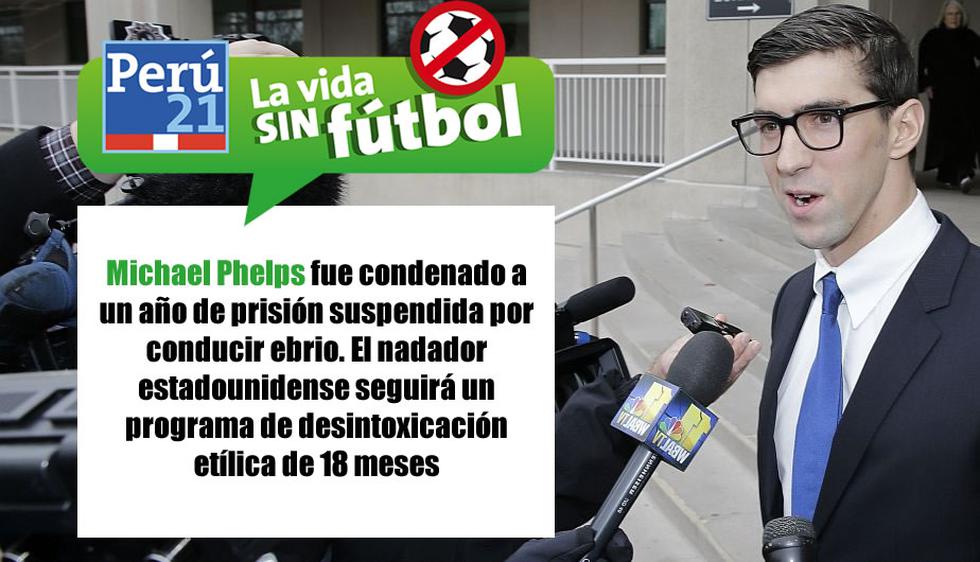 Michael Phelps fue condenado por conducir ebrio. (Perú21)
