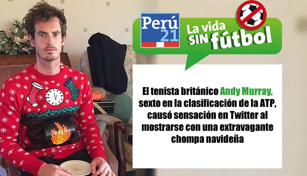 Andy Murray contagió su espíritu navideño en Twitter. (Perú21)