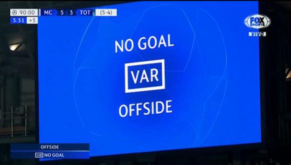 El gol de Sterling le daba la clasificación a Manchester City a semifinales. (Captura: Fox Sports)
