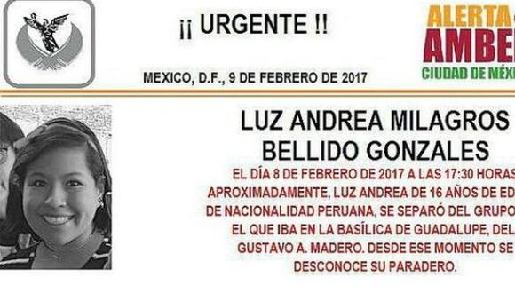 Los padres de la menor dieron aviso a la embajada y a la policía mexicana de la Ciudad de México.