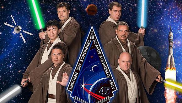 Astronautas se volvieron caballeros Jedi de Star Wars. (NASA)