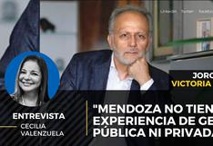 Jorge Chávez de Victoria Nacional sobre Verónika Mendoza “no tiene experiencia de gestión pública ni privada”