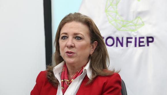María Isabel León, presidenta de la Confiep, precisó que ese gremio no avala candidatos. (Foto: GEC)