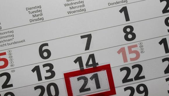 Los ciudadanos están a la expectativa por conocer los feriados y días no laborables 2023 (Foto: Pixabay)