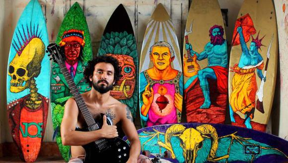 Renato Canales fusiona fenómenos artísticos y culturales como el surf y el punk rock (Difusión).
