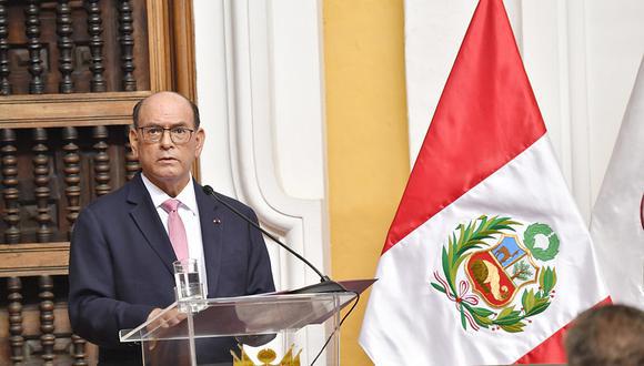 El canciller César Landa Arroyo se pronunció sobre la decisión del Congreso de no autorizar el viaje del presidente Pedro Castillo a Colombia. (Foto: GEC)