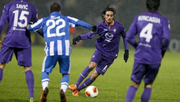 Fiorentina obtuvo un buen triunfo en Dinamarca. (AP)