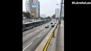 Bus del Metropolitano se malogra en estación Plaza de Flores y congestiona la ruta