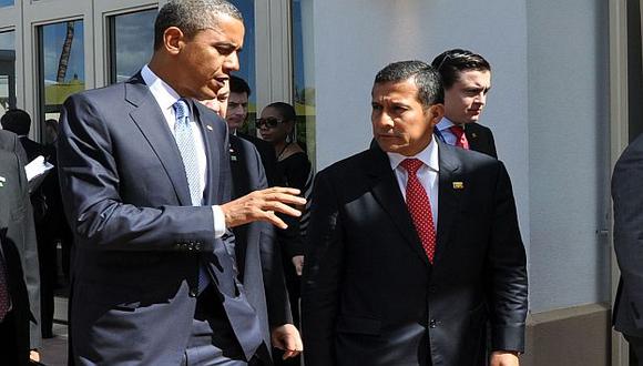 Obama y Humala cuando coincidieron en el APEC del 2011 en Hawái. (Sepres)